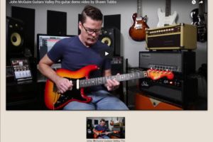 John McGuire Guitars Valley Pro guitar demo video by Shawn Tubbs